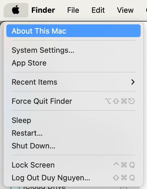 About This Mac
