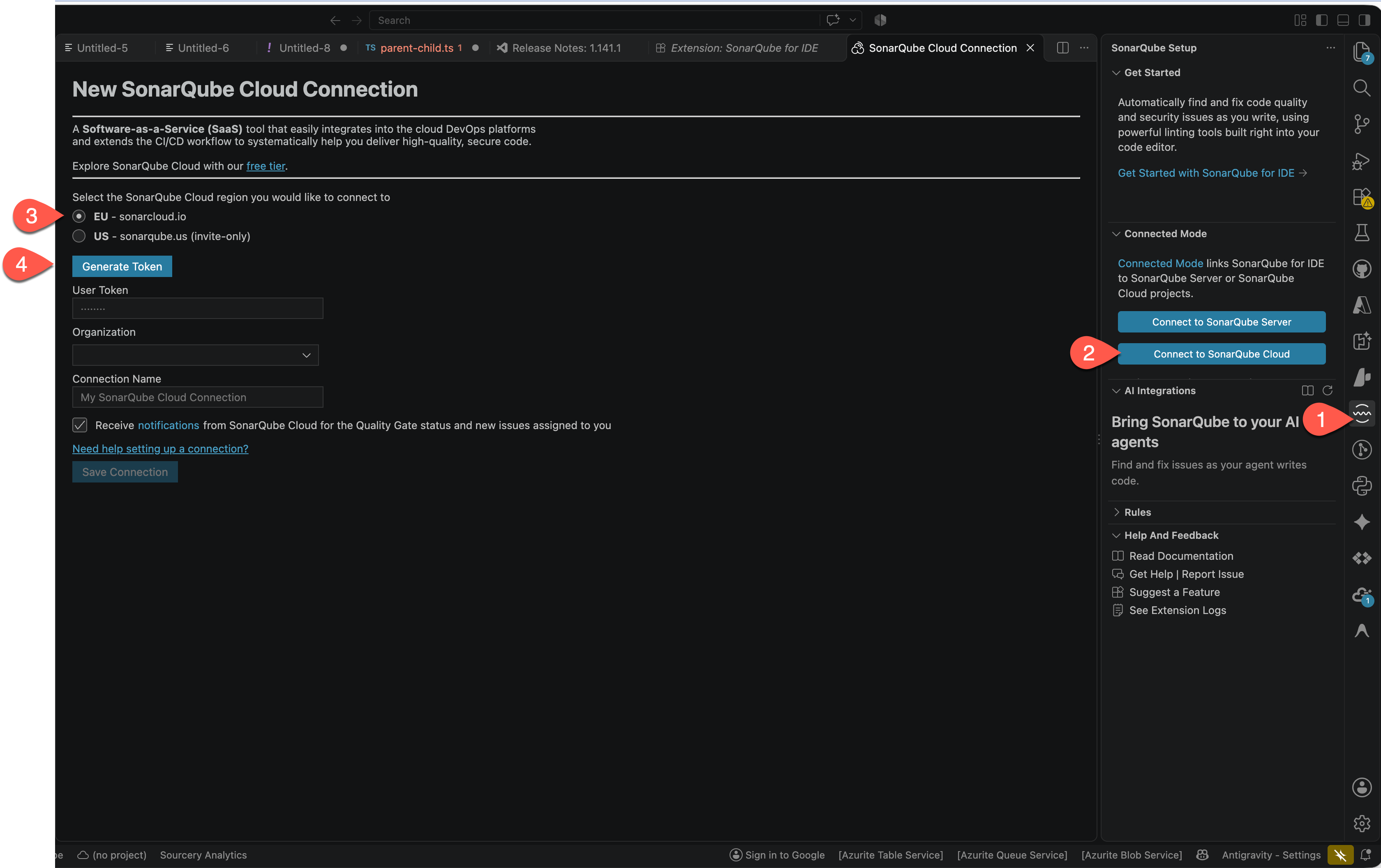 SonarQube ECFMG Settings